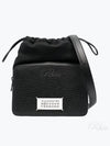 Logo Patch Leather Bucket Cross Bag Black - MAISON MARGIELA - BALAAN 2