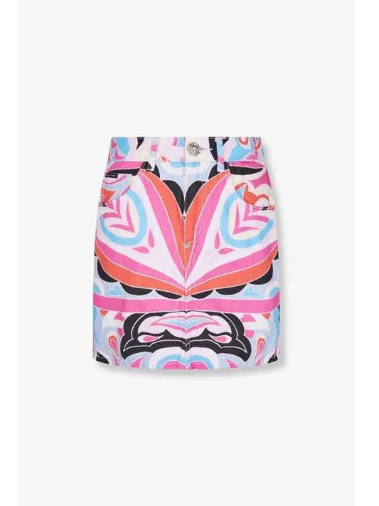 Women s Circus Denim Mini Skirt Pink - PHILIPP PLEIN - BALAAN 1