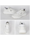 Leather Re-Nylon High Top Sneakers White - PRADA - BALAAN 3