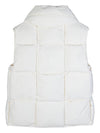 Intreccio Nylon Padding Vest White - BOTTEGA VENETA - BALAAN.