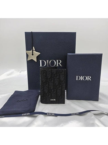 Oblique card wallet 2 tier men s 2ESCH138YSE - DIOR - BALAAN 1