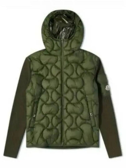 Padded Hooded Cardigan Green - MONCLER - BALAAN 2