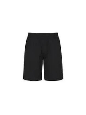 24 2C00005 597IQ 999 Matte black logo patch swim shorts 1245026 - MONCLER - BALAAN 1