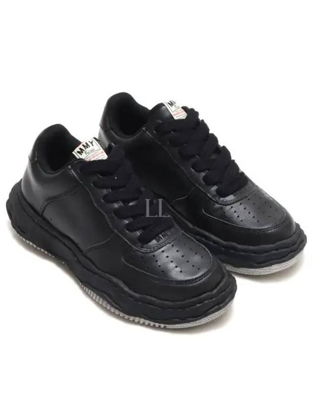 A07FW702 BLKBLK WAYNE leather low sneakers - MIHARA YASUHIRO - BALAAN 2