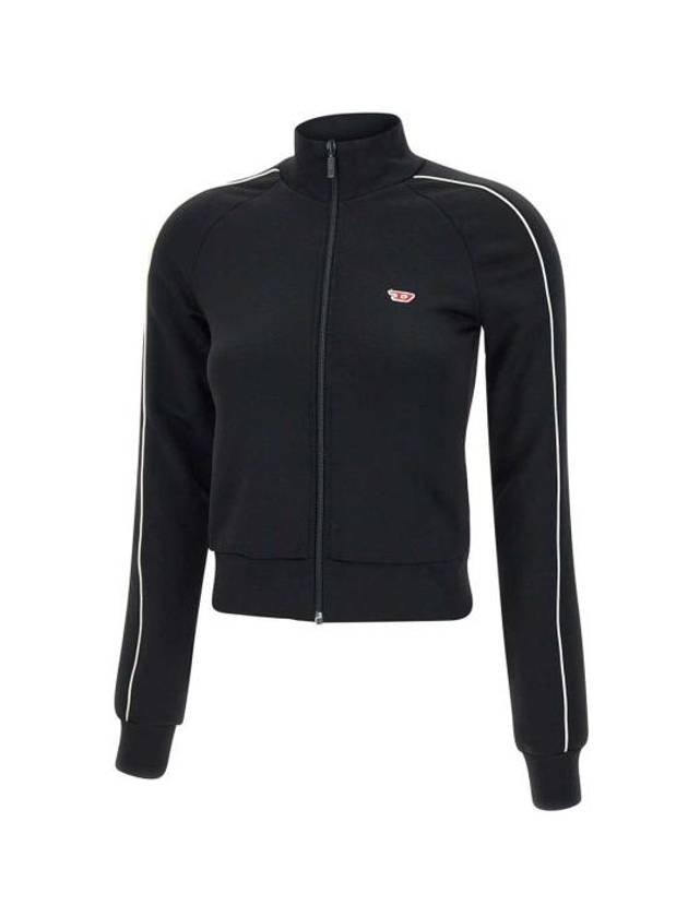 F-Jamila-Piping-D Track Jacket Black - DIESEL - BALAAN 7