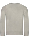 Lambswool GRS Crew Neck Knit Top Off White Melange - CP COMPANY - BALAAN 4