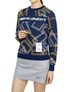 Dialogue Crew Neck Sweater Navy - HORN GARMENT - BALAAN 6