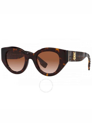 Burberry Meadow Brown Gradient Oval Ladies Sunglasses BE4390 300213 47 - BURBERRY - BALAAN 1