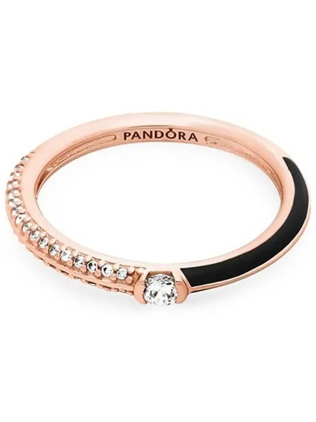 Me Pave Dual Ring Gold Black - PANDORA - BALAAN 4