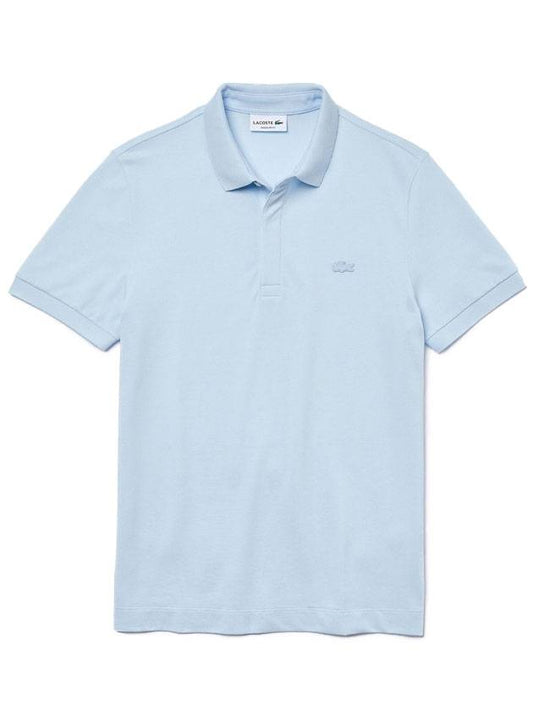 Paris Regular Fit Cotton PK Shirt Blue - LACOSTE - BALAAN.