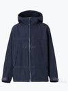 Men's Logo Applique Lightweight Zip-Up Hoodie Navy - BURBERRY - BALAAN 2