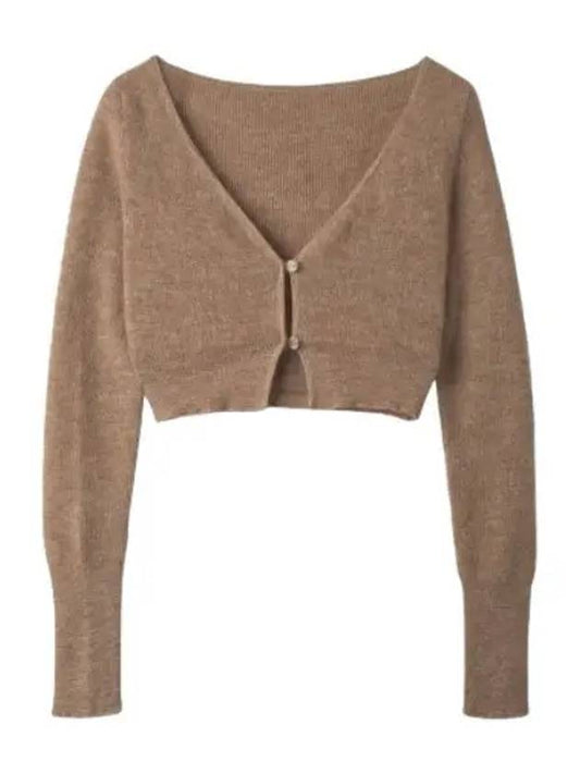 Jacquemus Le Alge cardigan light brown - JACQUEMUS - BALAAN 1