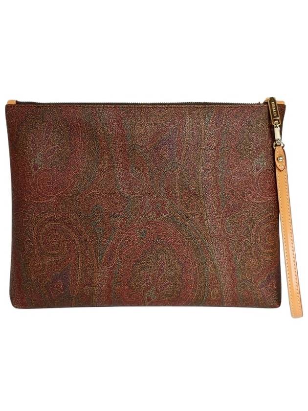 Paisley Strap Pouch Clutch Bag Brown - ETRO - BALAAN 3