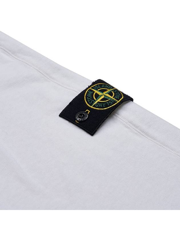 Cotton Crew Neck Sweatshirt White - STONE ISLAND - BALAAN 6