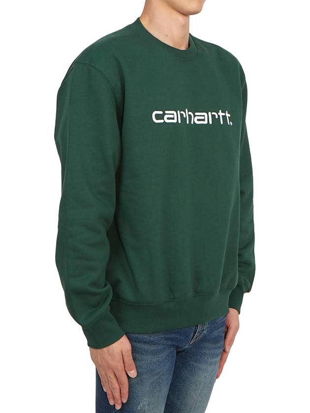 Logo Print Sweatshirt Green - CARHARTT WIP - BALAAN 4