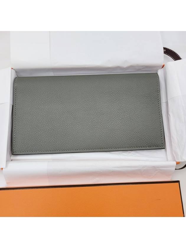 Citizen Twill Long Wallet Grey - HERMES - BALAAN 4