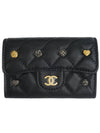 Women's Classic Charm Gold Leather Cross Bag Black - CHANEL - BALAAN 1