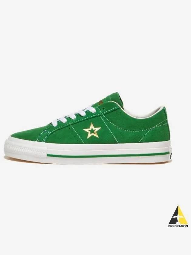 One Star Pro Suede Green GREENwhiteGOLD - CONVERSE - BALAAN 1