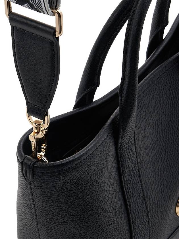 Luisa Small Pebbled Leather Satchel Tote Bag Black - MICHAEL KORS - BALAAN 9