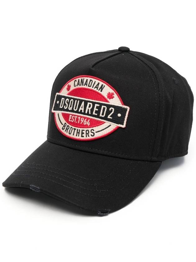 Logo Patch Ball Cap Black - DSQUARED2 - BALAAN 2