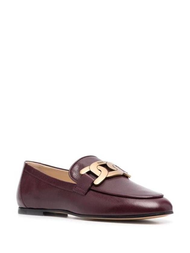 Kate Leather Loafers Purple - TOD'S - BALAAN 4