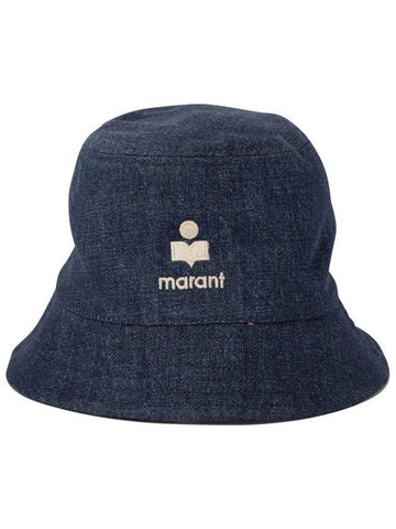 Hailey Denim Bucket Hat Blue - ISABEL MARANT - BALAAN 1