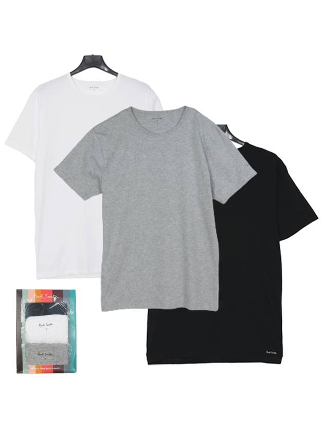 Men's 3 Pack Cotton Jersey Short Sleeve T-Shirt - PAUL SMITH - BALAAN 2