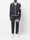 Military Ripstop Mesh 4-Bar Packable Hooded Jacket Navy - THOM BROWNE - BALAAN 3