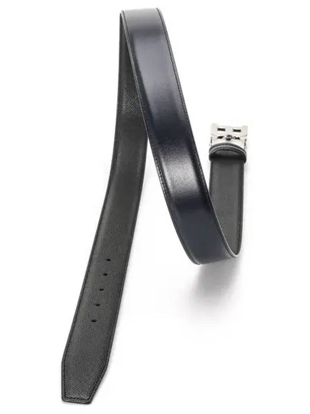 B Buckle 35MM Leather Belt Black - BALLY - BALAAN 6