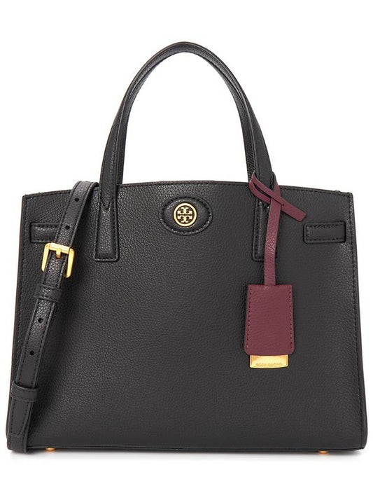 Robinson Small Tote Bag Black - TORY BURCH - BALAAN 1