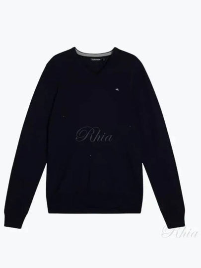 Lyle Merino Crew Neck Wool Sweater Navy - J.LINDEBERG - BALAAN 2