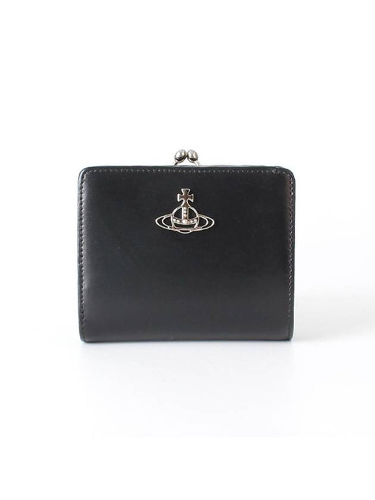 Calf Coin Pocket Half Wallet Black - VIVIENNE WESTWOOD - BALAAN 2