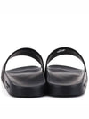 Women's Embossed Logo Slippers Black - GIVENCHY - BALAAN.