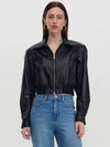 NYLON CROPPED JACKET_BLACK - MAGJAY - BALAAN 1