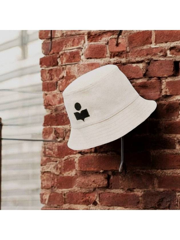 Logo Corduroy Bucket Hat Beige - ISABEL MARANT - BALAAN 2