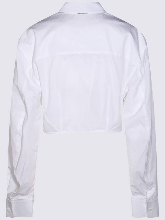 Alexander Wang White Cotton Asymmetric Shirt - ALEXANDER WANG - BALAAN 2