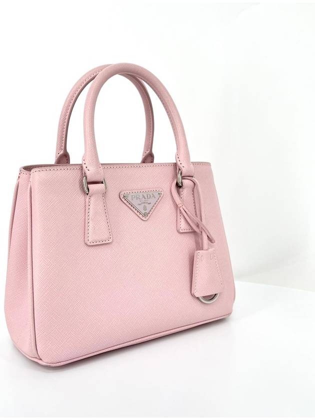 Saffiano Lux Micro Tote Bag and Cross Light Pink 1BA296 - PRADA - BALAAN 5