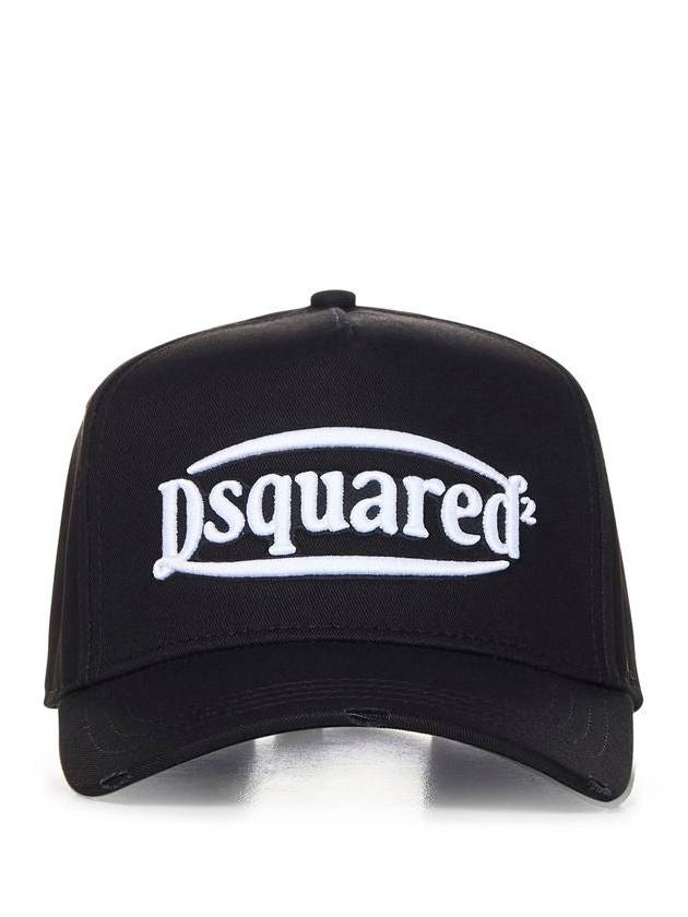 Embroidered Logo Ball Cap Back White - DSQUARED2 - BALAAN 2