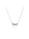 Hyperbola Pendant Pave Infinity Rhodium Necklace Silver - SWAROVSKI - BALAAN 2