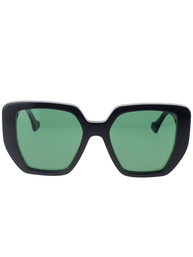 Eyewear Interlocking G Two-tone Bold Sunglasses Black Green - GUCCI - BALAAN 2