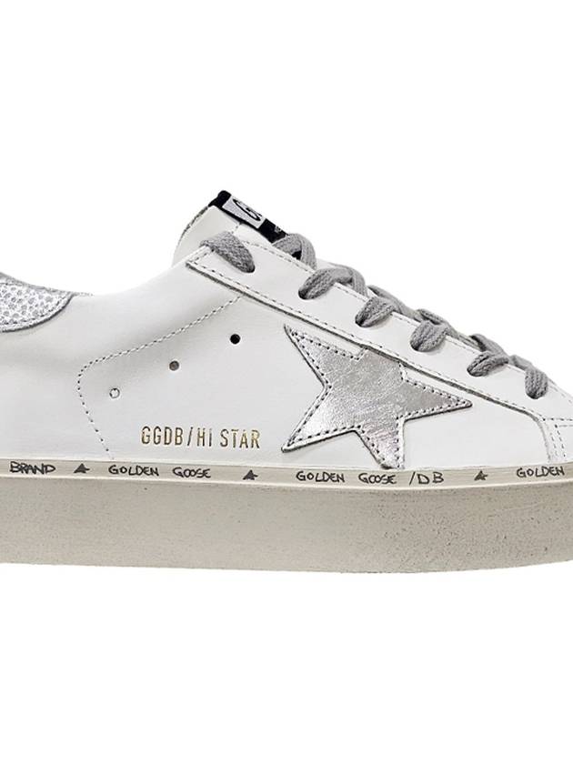 Hi Star White Metallic Silver Heel Tab Sneakers - GOLDEN GOOSE - BALAAN 4