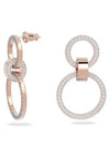 Dextera Interlocking Circle Hoop Earrings Rose Gold - SWAROVSKI - BALAAN 2