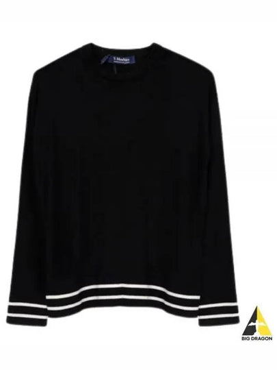 West Wool Knit Top Black - MAX MARA - BALAAN 2