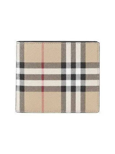 Vintage Check Half Wallet Beige - BURBERRY - BALAAN 2