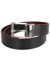 Men's Taylan Double Sided Striped Belt Black - BALLY - BALAAN 3