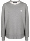 Face Patch Sweatshirt Grey - ACNE STUDIOS - BALAAN 2