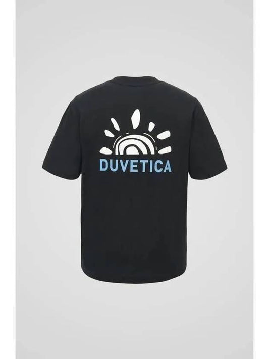 Tiny M Black Men s Short Sleeve T Shirt Gold - DUVETICA - BALAAN 1