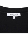 Fox Head Intarsia Comfort Cardigan Black - MAISON KITSUNE - BALAAN 9