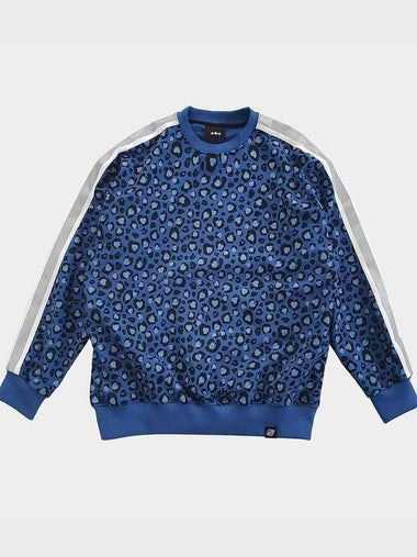 Leopard Sweatshirt Blue - AOX - BALAAN 1