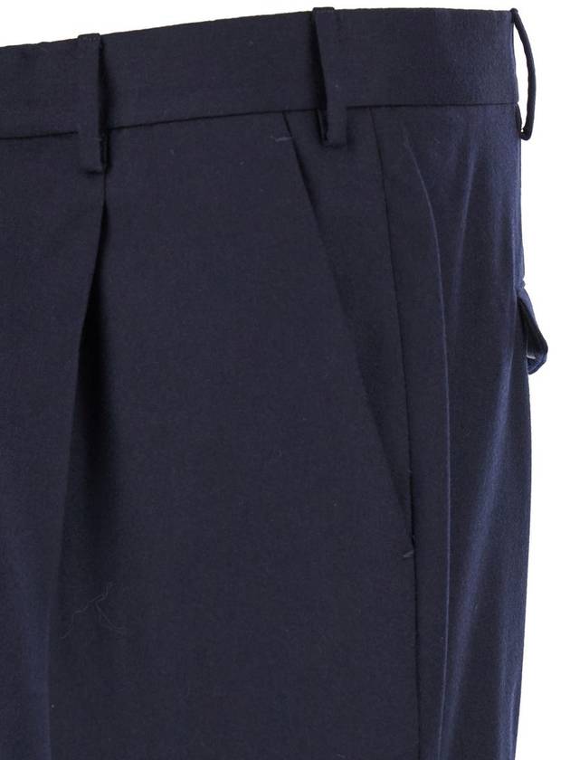 Blue Slim Pants With Concealed Closure In Fabric Man - PT TORINO - BALAAN 3